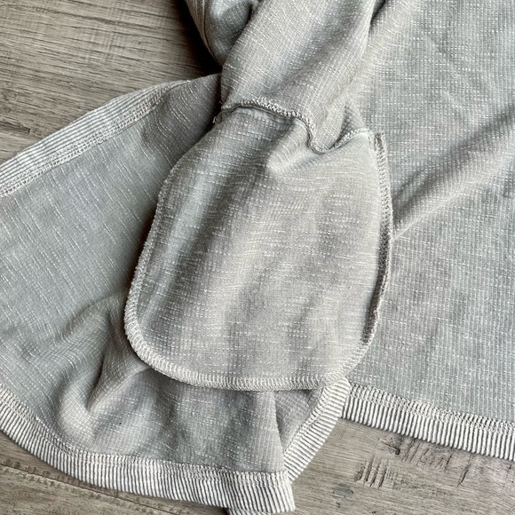 DONNI. Ribbed Sweater Coat Open Front Stretchy Ribbed Pockets Tan/Sand Color O/S - Picture 6 of 15